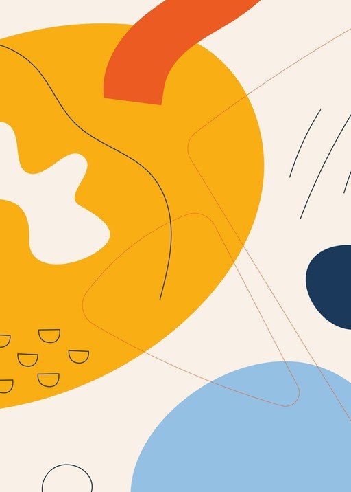 Abstract Geometric Shapes Modern Art Design