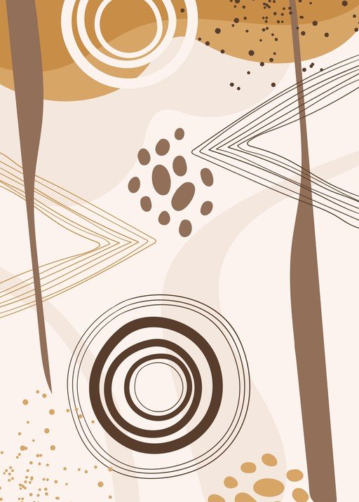 Modern Abstract Geometric Minimalist Art Design