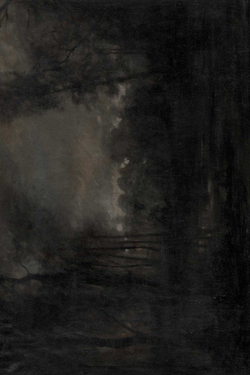 Mysterious Dark Corridor with Atmospheric Fog and Shadows