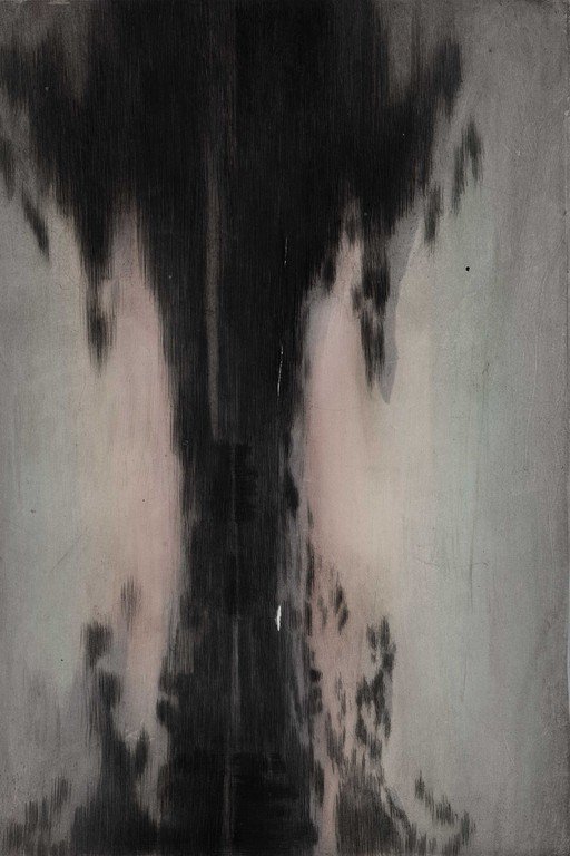 Abstract Charcoal Figure Form Contemporary Art
