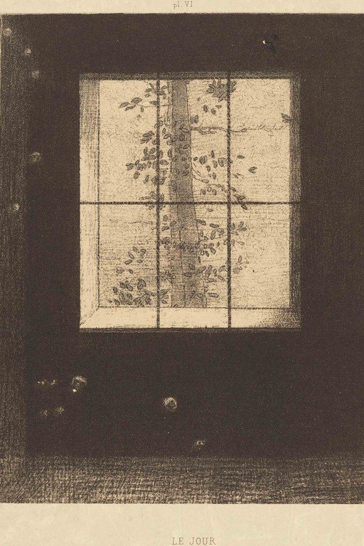 View Through a Window to a Tree