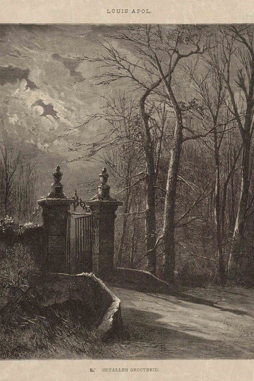 Moonlit Gate and Forest Entrance