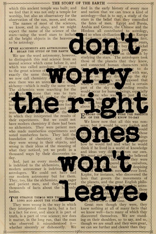 Don't Worry, They Won't Leave - Vintage Newspaper Quote