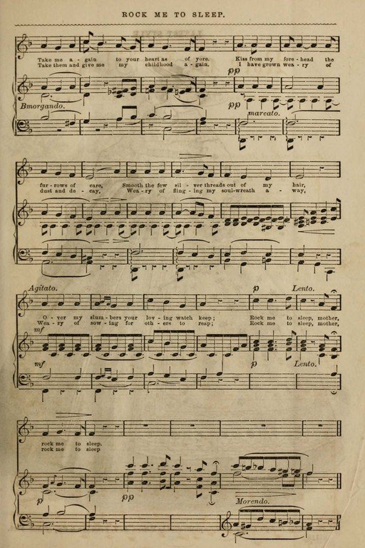 Rock Me to Sleep Sheet Music