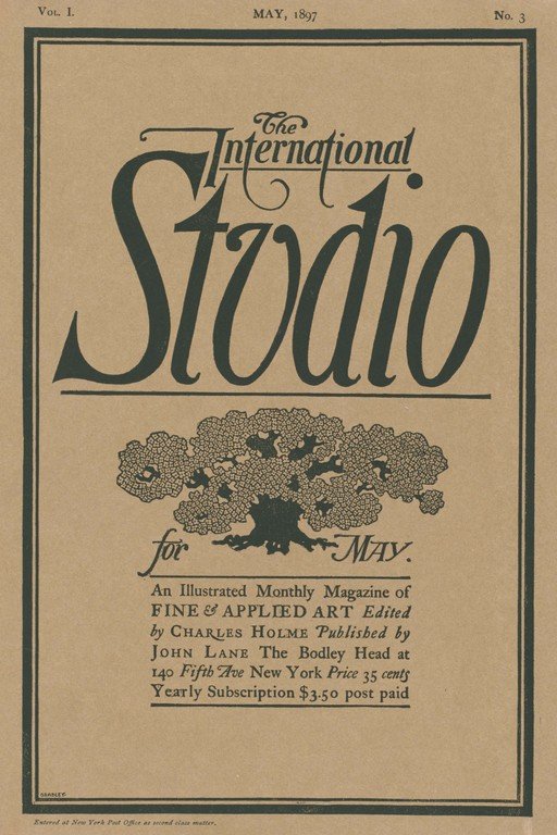 The International Studio Magazine Cover, May 1897