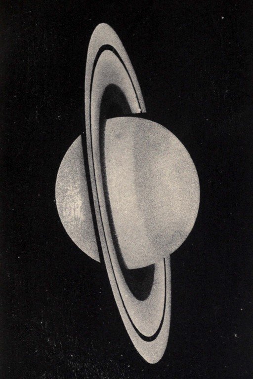 Saturn's Rings in Monochrome