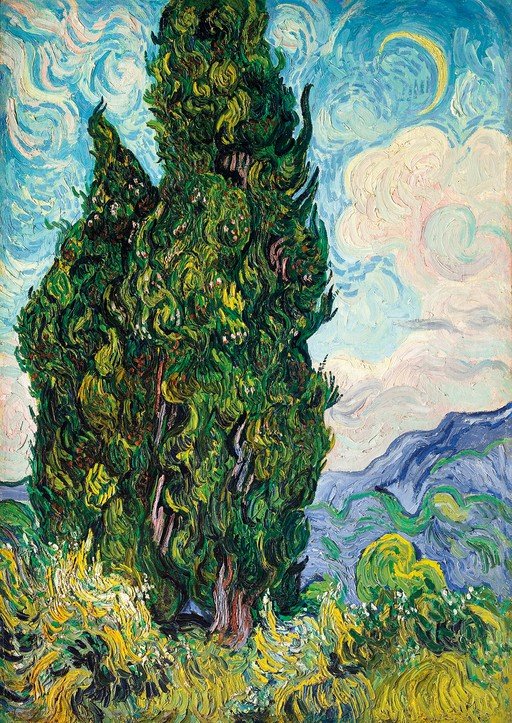 Starry Night Over the Rhône: Cypress Tree