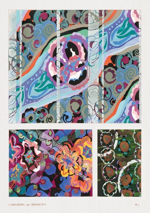 Art Deco Textile Designs by Benedictus