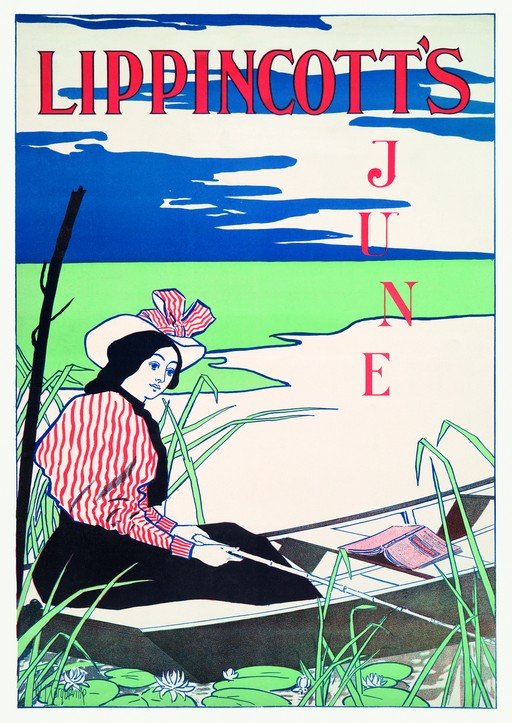 Lippincott's Magazine June Cover Art