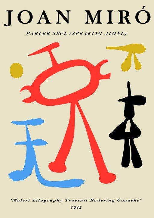 Joan Miró's 'Parler Seul' Poster