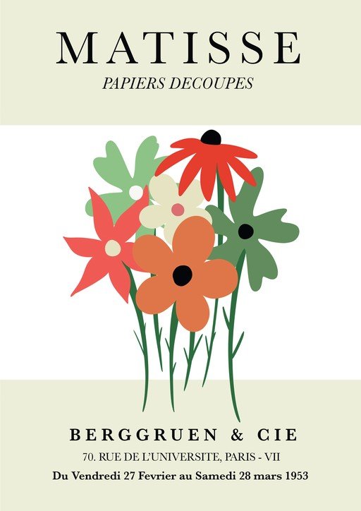 Matisse Papiers Decoupes Exhibition Poster