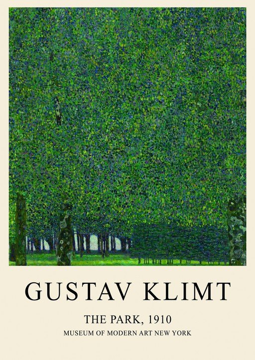 Gustav Klimt's "The Park" (1910) Poster