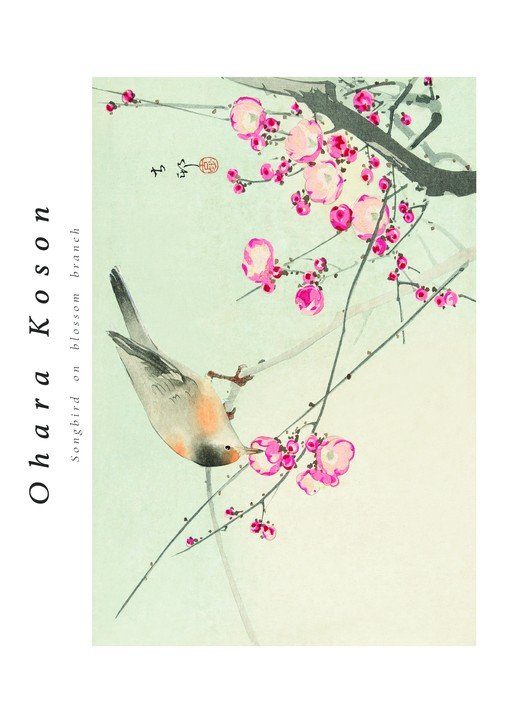 Ohara Koson Songbird on Blossom Branch