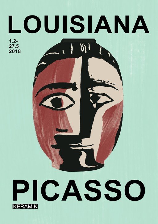Louisiana Picasso Keramik Exhibition Poster