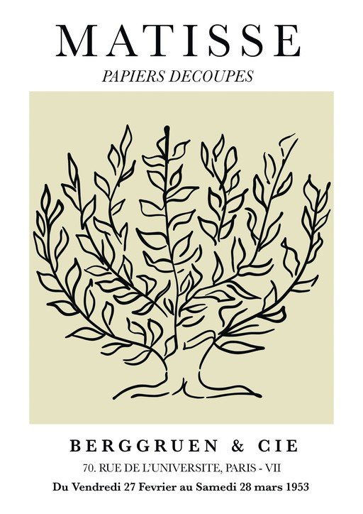 Matisse Papiers Decoupes Exhibition Poster
