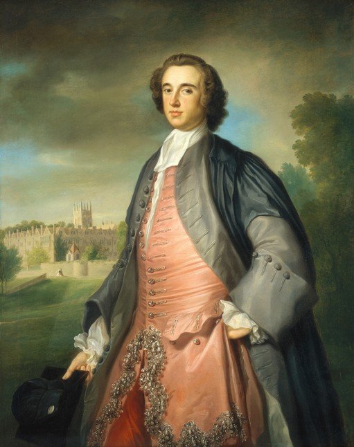 Portrait of a Gentleman in Pink Silk Attire