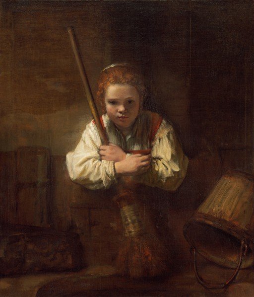 Girl with a Broom