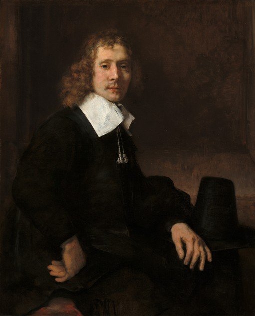 Portrait of a Man with a White Collar