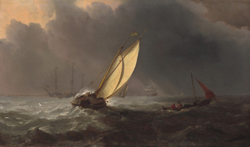 Ships in a Stormy Sea