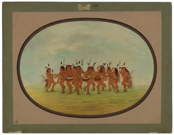 Native American Dance in a Field
