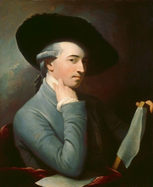 Portrait of a Gentleman in a Blue Coat and Black Hat