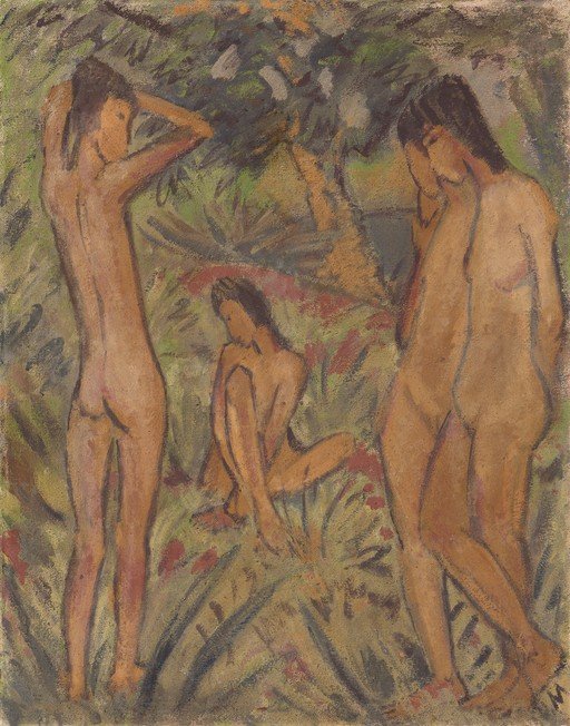 Three Nudes in a Garden