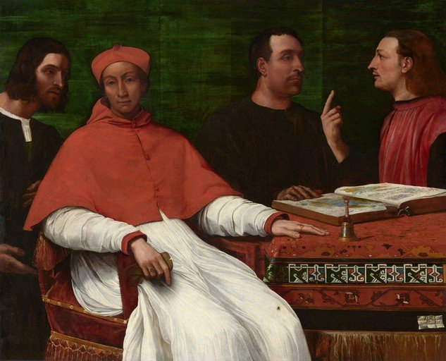 Cardinal and Scholars in a Renaissance Interior