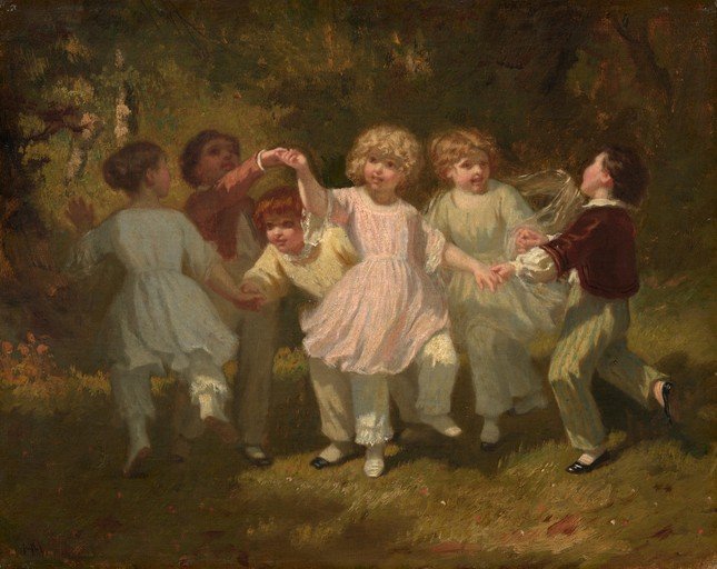 Children Dancing in a Garden
