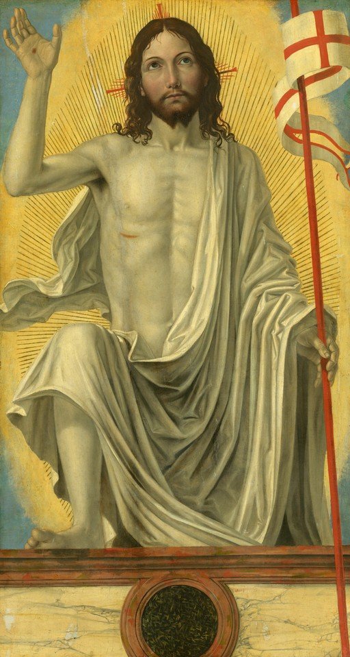 Resurrected Christ with Banner