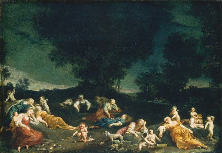Allegory of Sleep: A Nocturnal Scene of Repose
