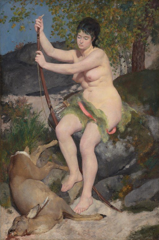Diana the Huntress with Dead Deer