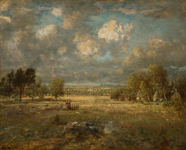 Pastoral Landscape with Figures and Village