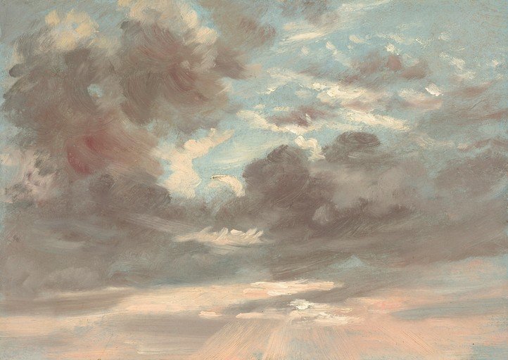 Impressionistic Sky Study with Dramatic Clouds