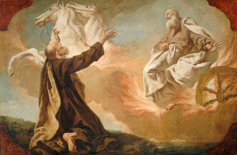 Elijah Ascending to Heaven in a Fiery Chariot