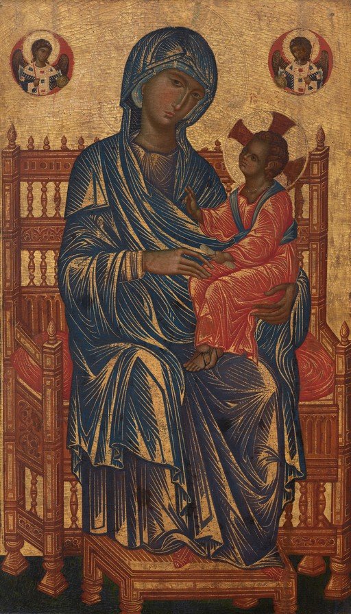Madonna and Child Enthroned with Angels