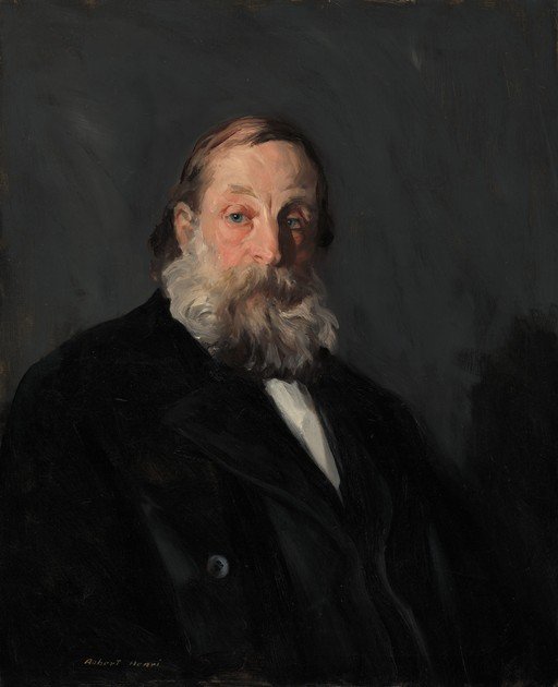 Portrait of a Bearded Man in a Black Coat