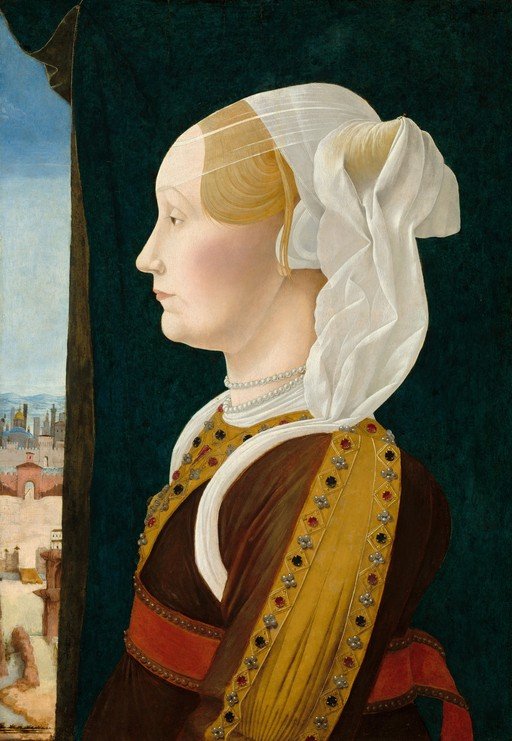 Portrait of a Woman in Profile