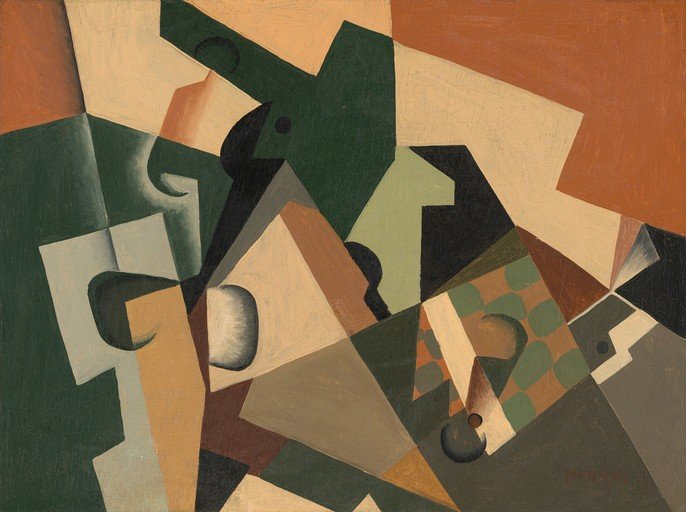 Abstract Composition with Geometric Shapes