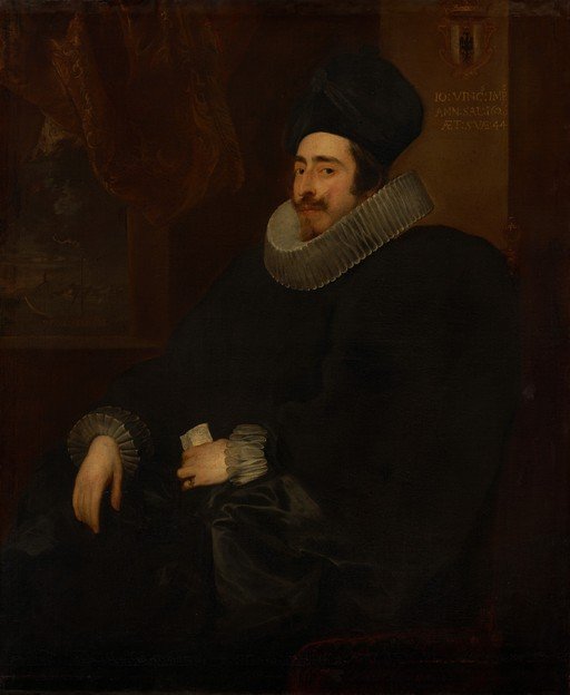 Portrait of a Man in Black with a Ruff Collar