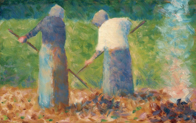 Two Women Working in a Field