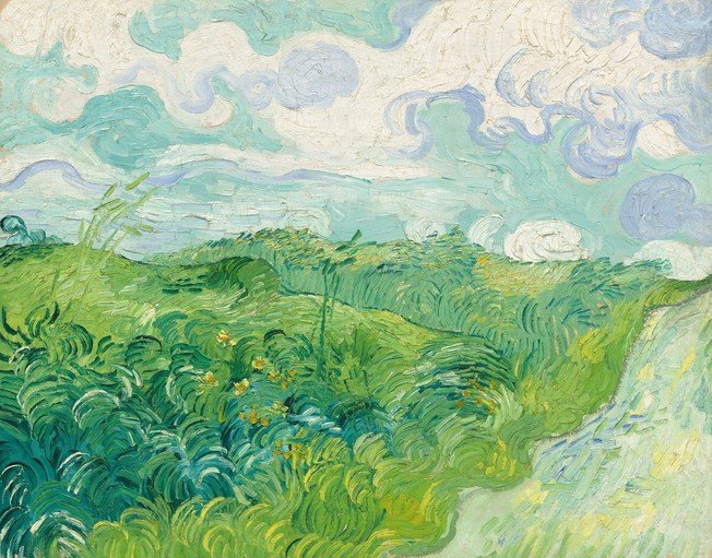 Wheat Field with Cypresses by Vincent van Gogh