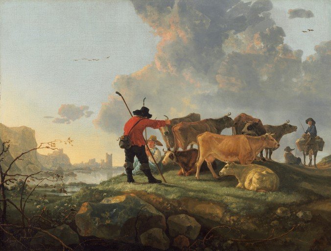 Pastoral Scene with Cattle and Herdsmen