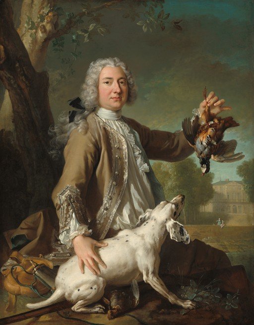 Portrait of a Man with a Dog and Game Birds