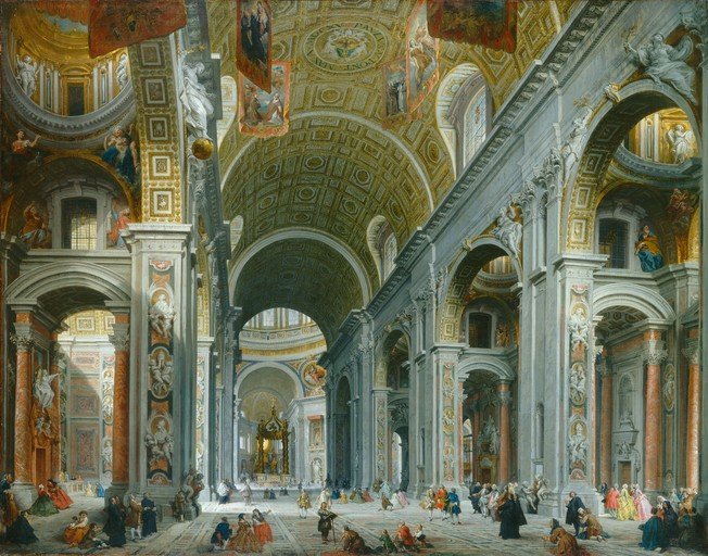 Interior of St. Peter's Basilica, Rome