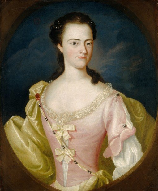 Portrait of a Woman in a Pink Gown