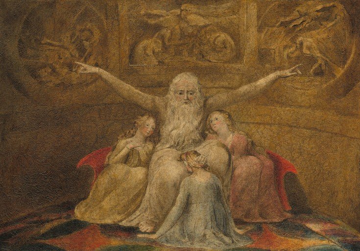 The Ancient of Days with Two Daughters