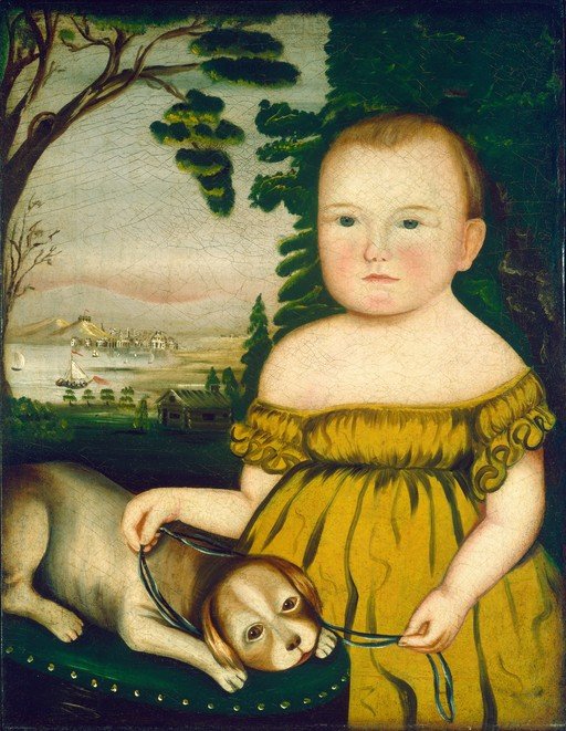 Child and Dog Portrait