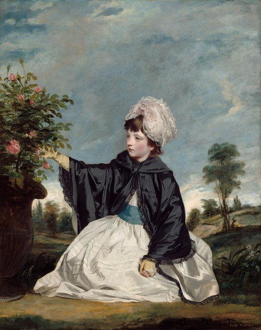 Portrait of a Young Girl in a Garden