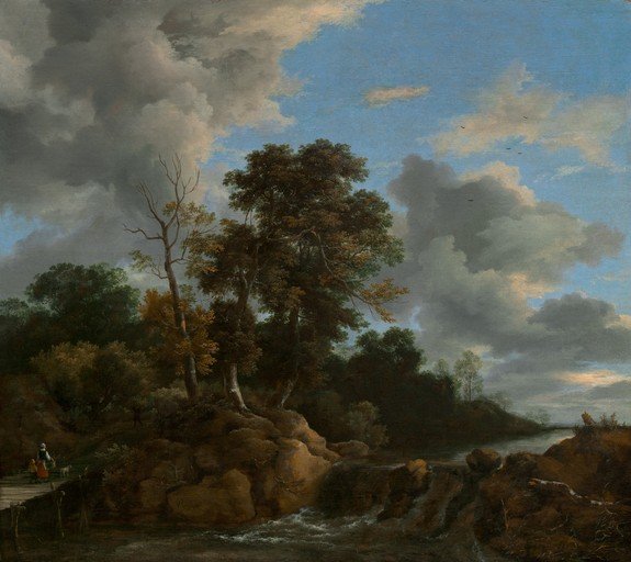 Dramatic Landscape with Figures and River