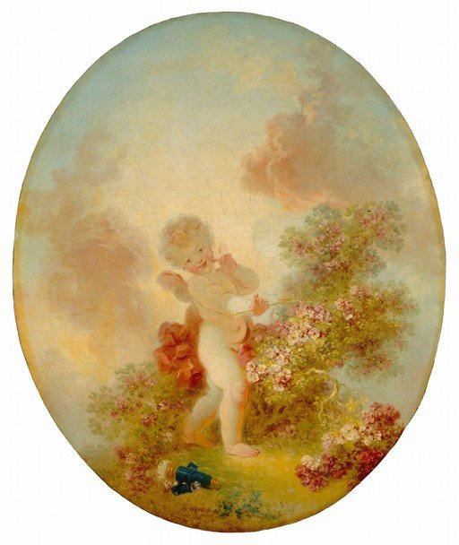Cupid with Flowers and Telescope